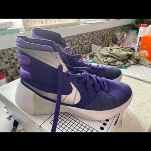 Nike Women’s basketball shoes Purple and White 10